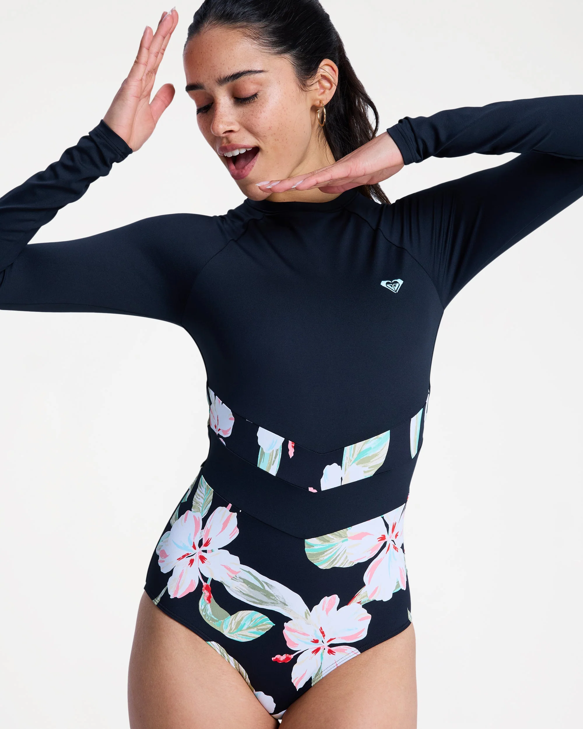 Womens The Rider Zipped Long Sleeve One Piece Rash Vest - Image 3
