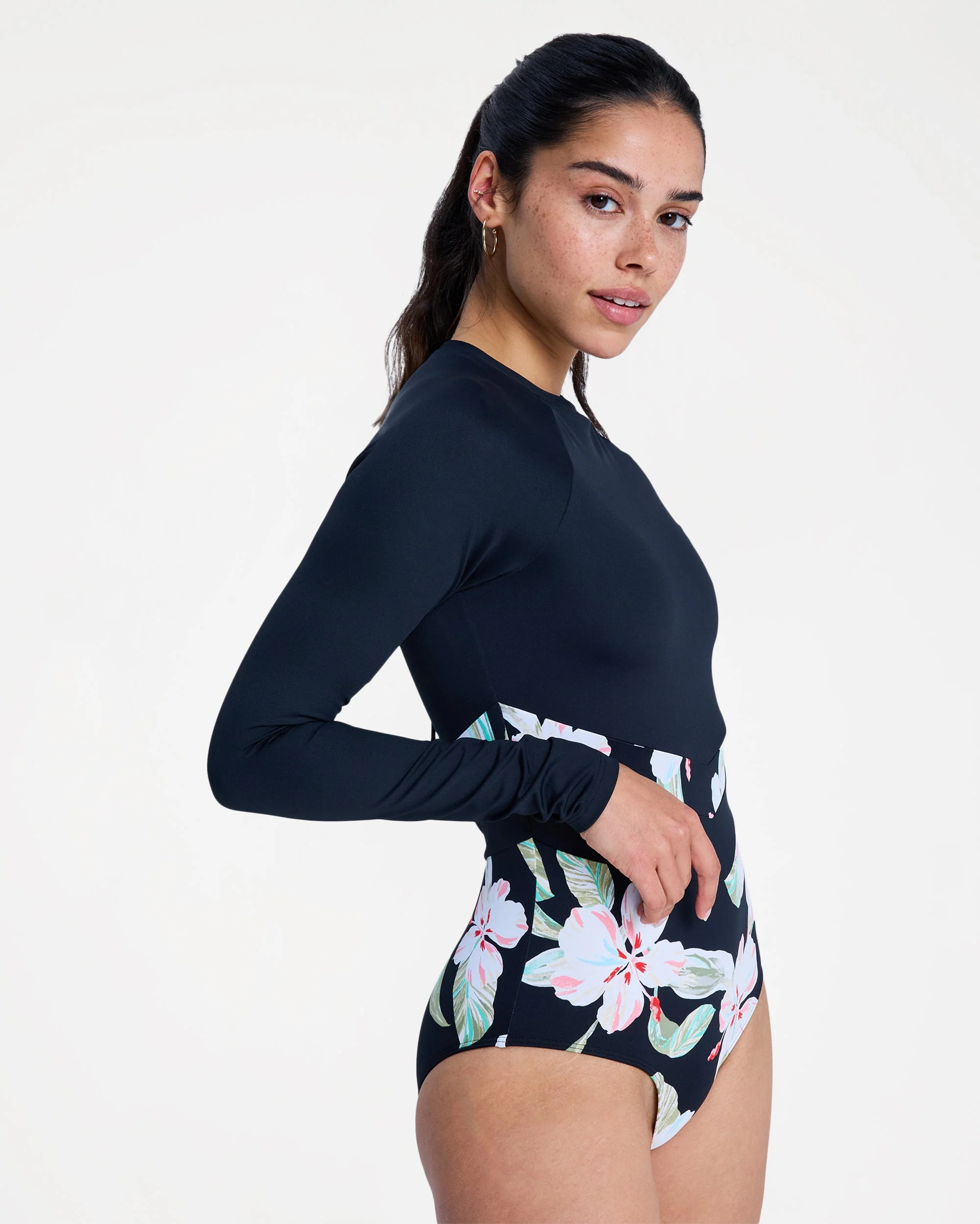 Womens The Rider Zipped Long Sleeve One Piece Rash Vest - Image 4