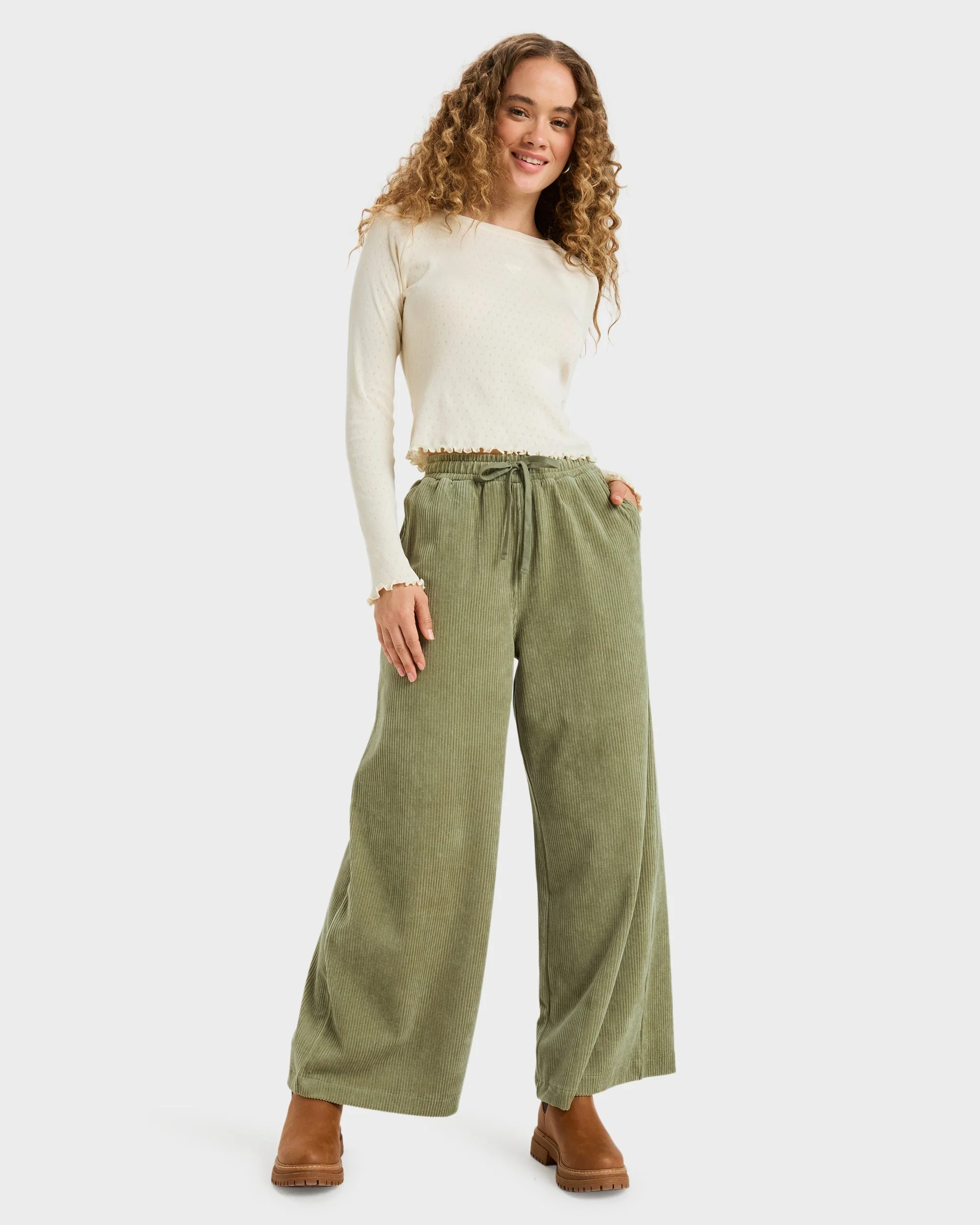 Womens Time Off Pointelle Long Sleeve T-Shirt - Image 5