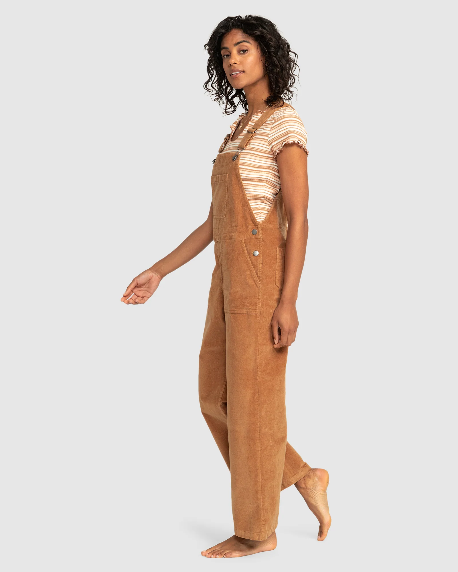 Womens Trailblazer Corduroy Dungarees - Image 2