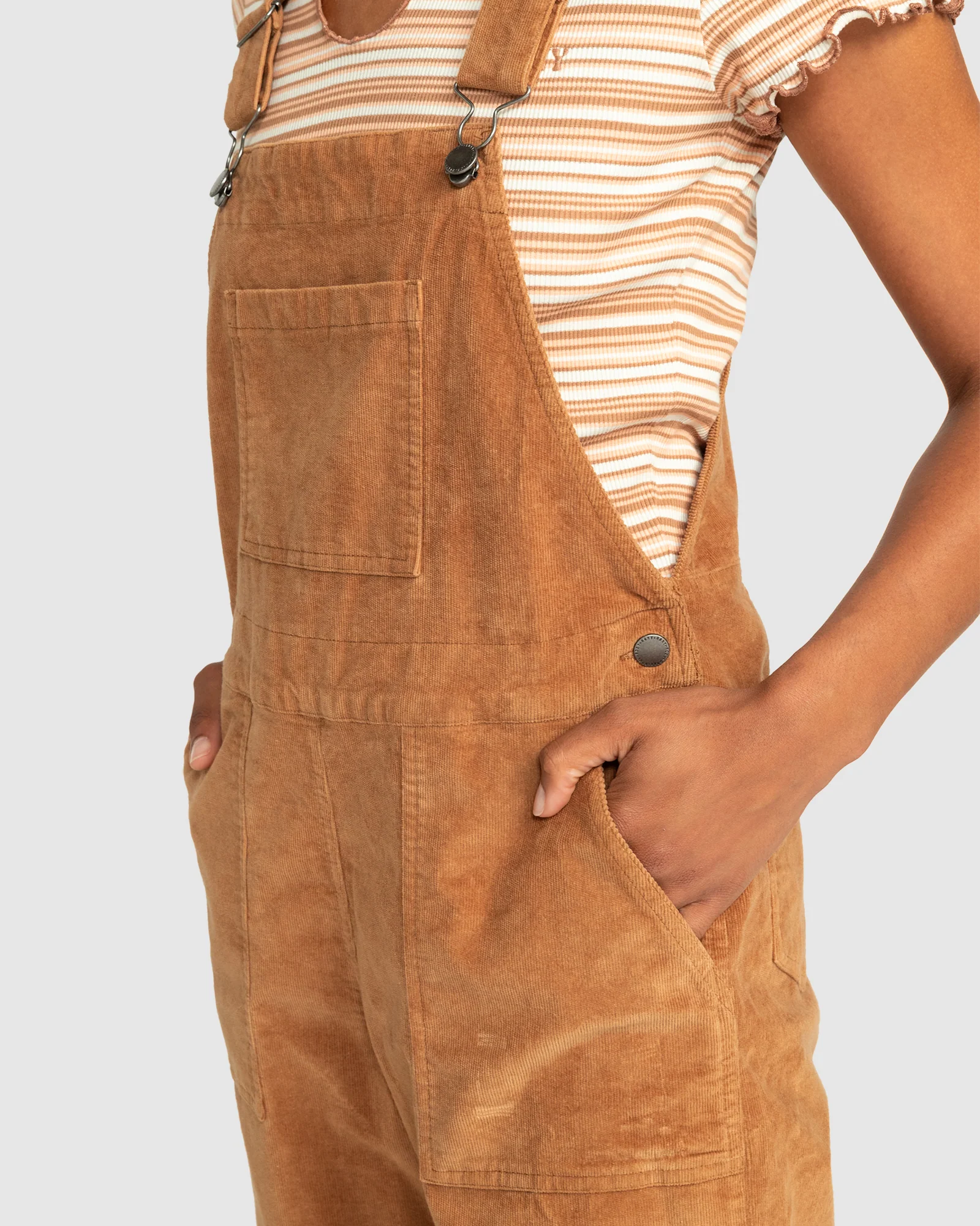 Womens Trailblazer Corduroy Dungarees - Image 4