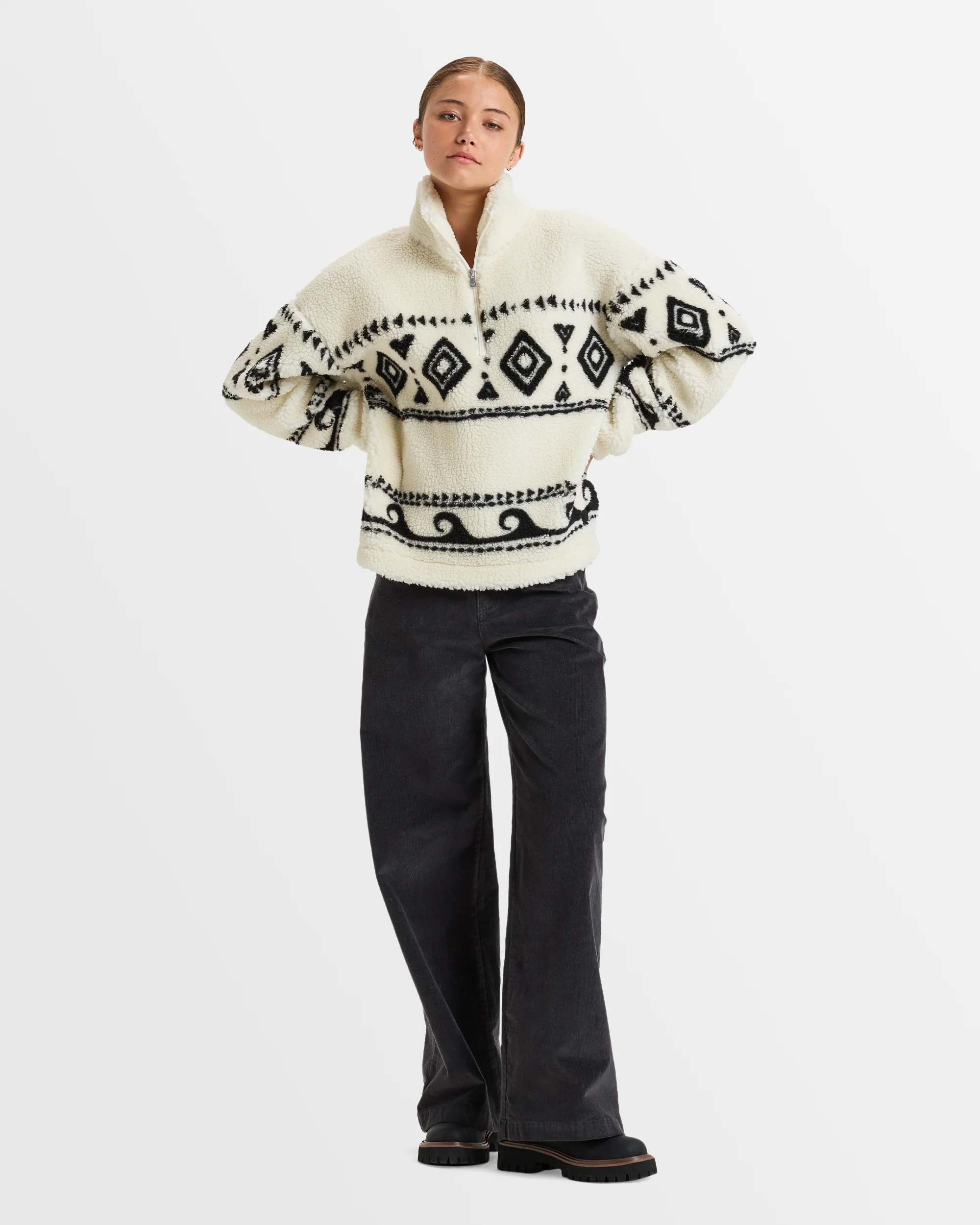 Womens Treasure Soul Half Zip Polar Pullover - Image 5