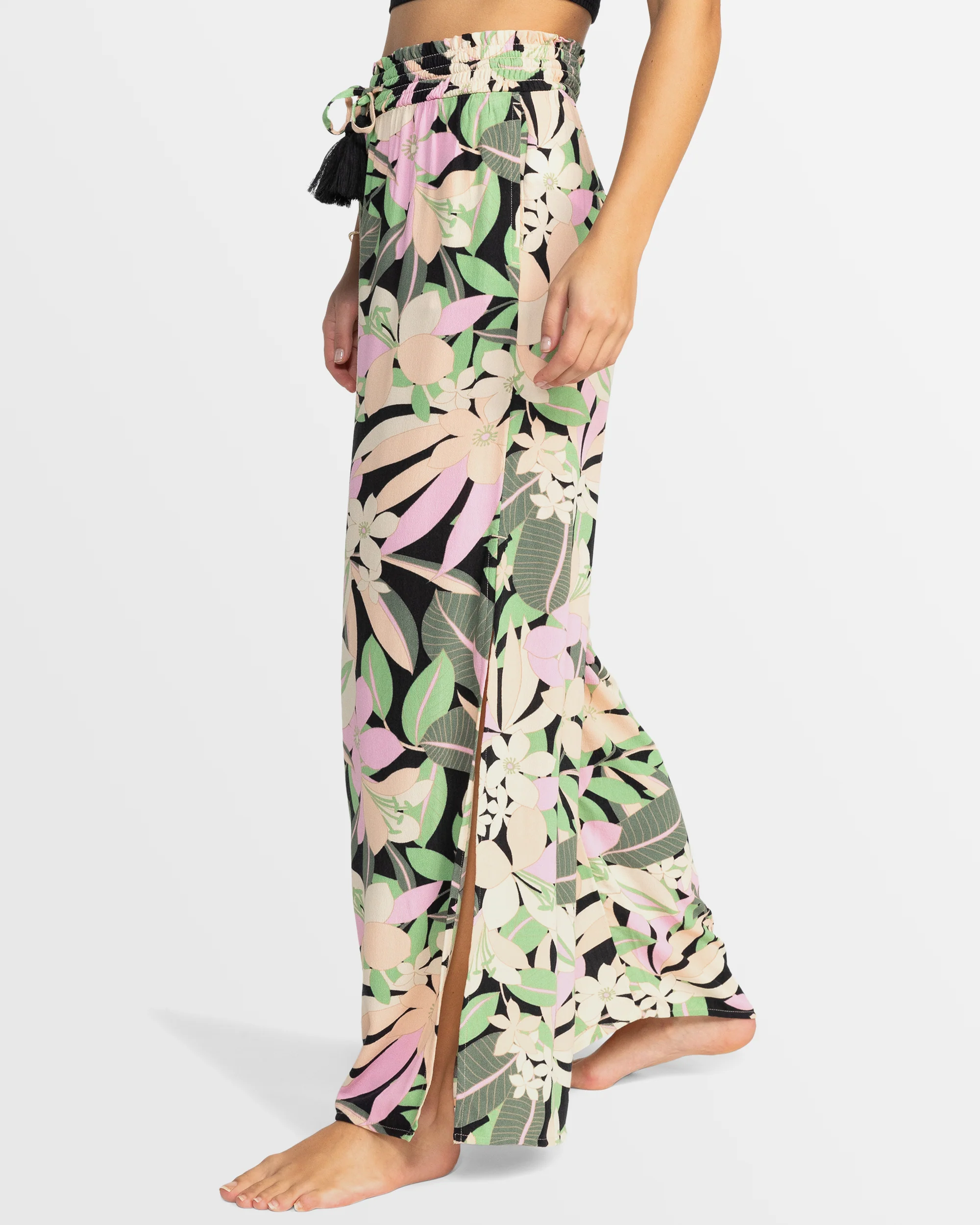 Womens Tropical Rhythm Long Length Beach Trousers - Image 2