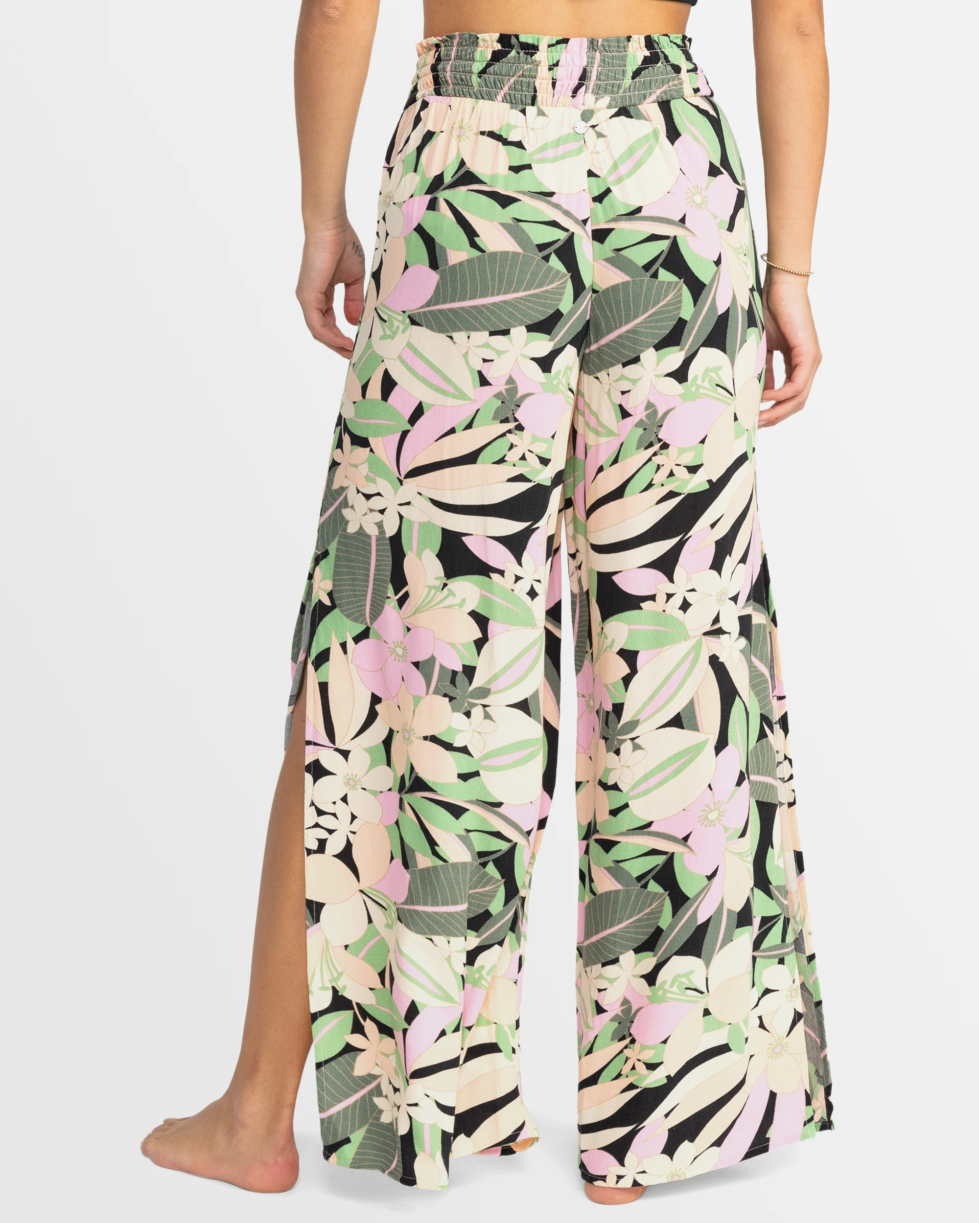 Womens Tropical Rhythm Long Length Beach Trousers - Image 3