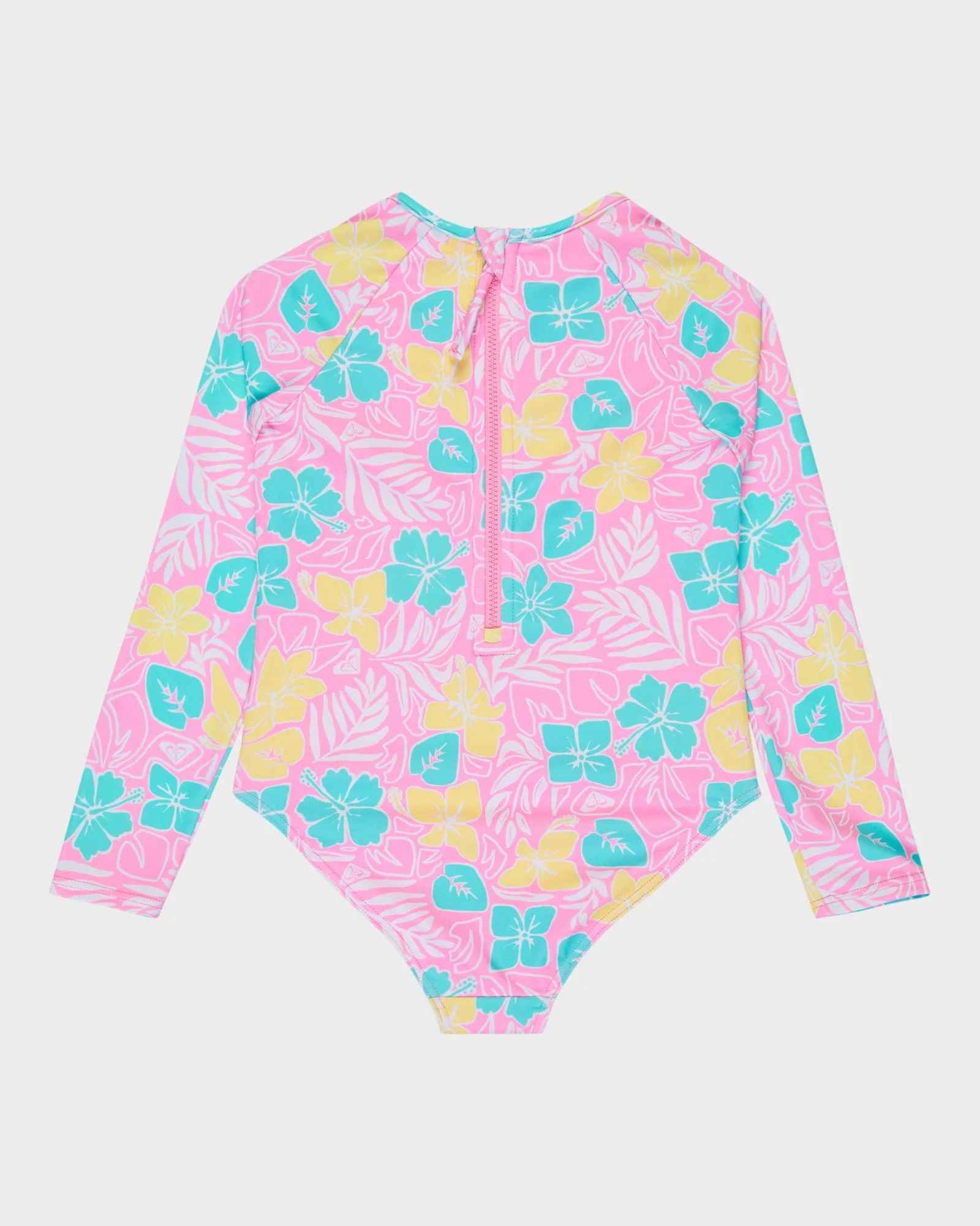Girls 2-7 Tropical Square One Piece Rash Vest - Image 2