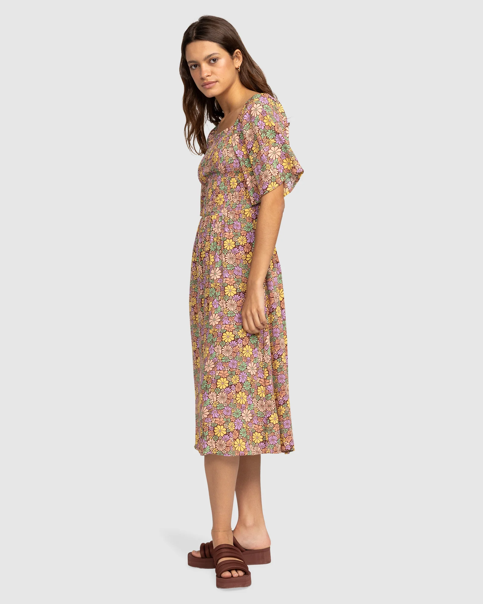 Womens Tropical Sunshine Midi Dress - Image 2