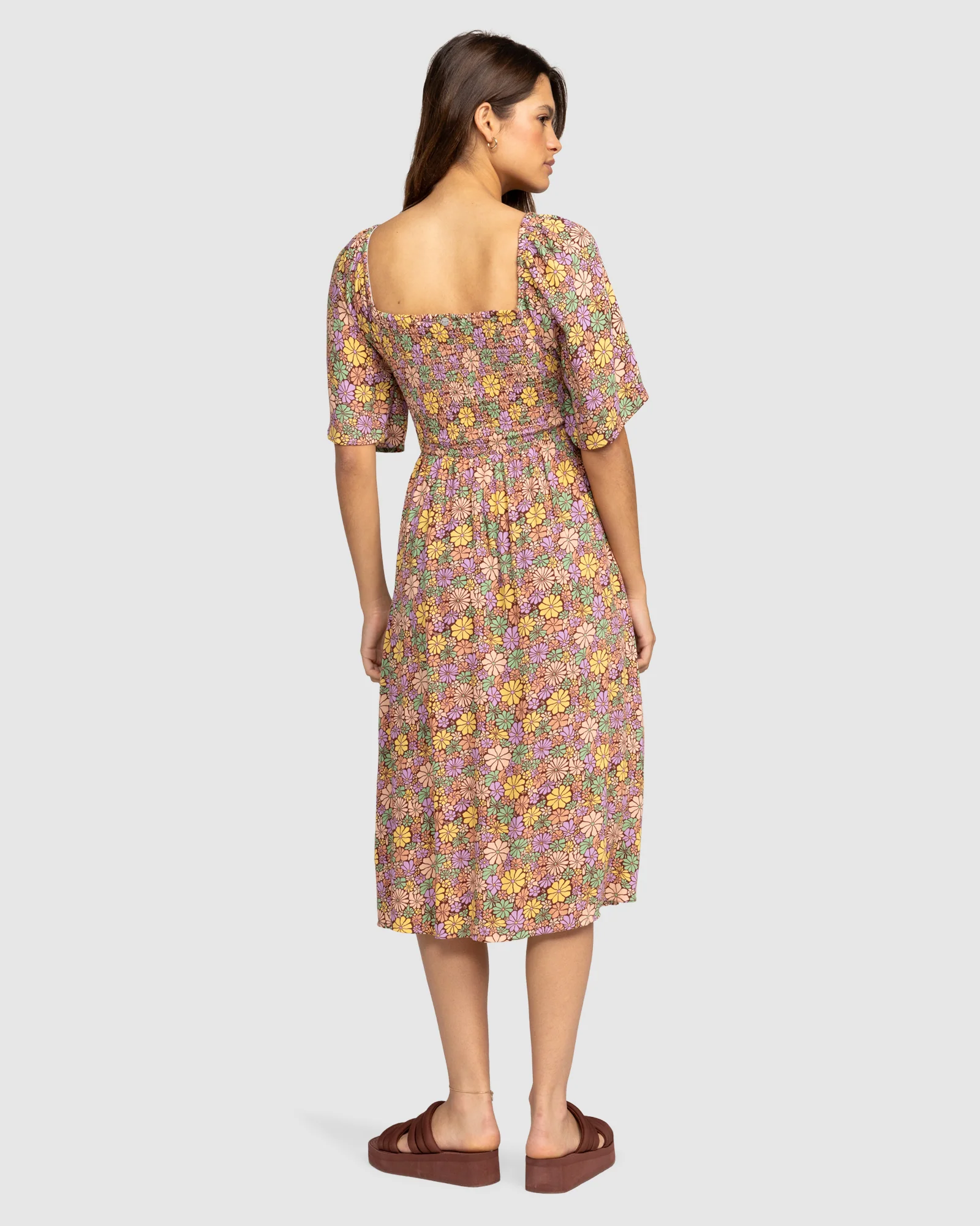Womens Tropical Sunshine Midi Dress - Image 3
