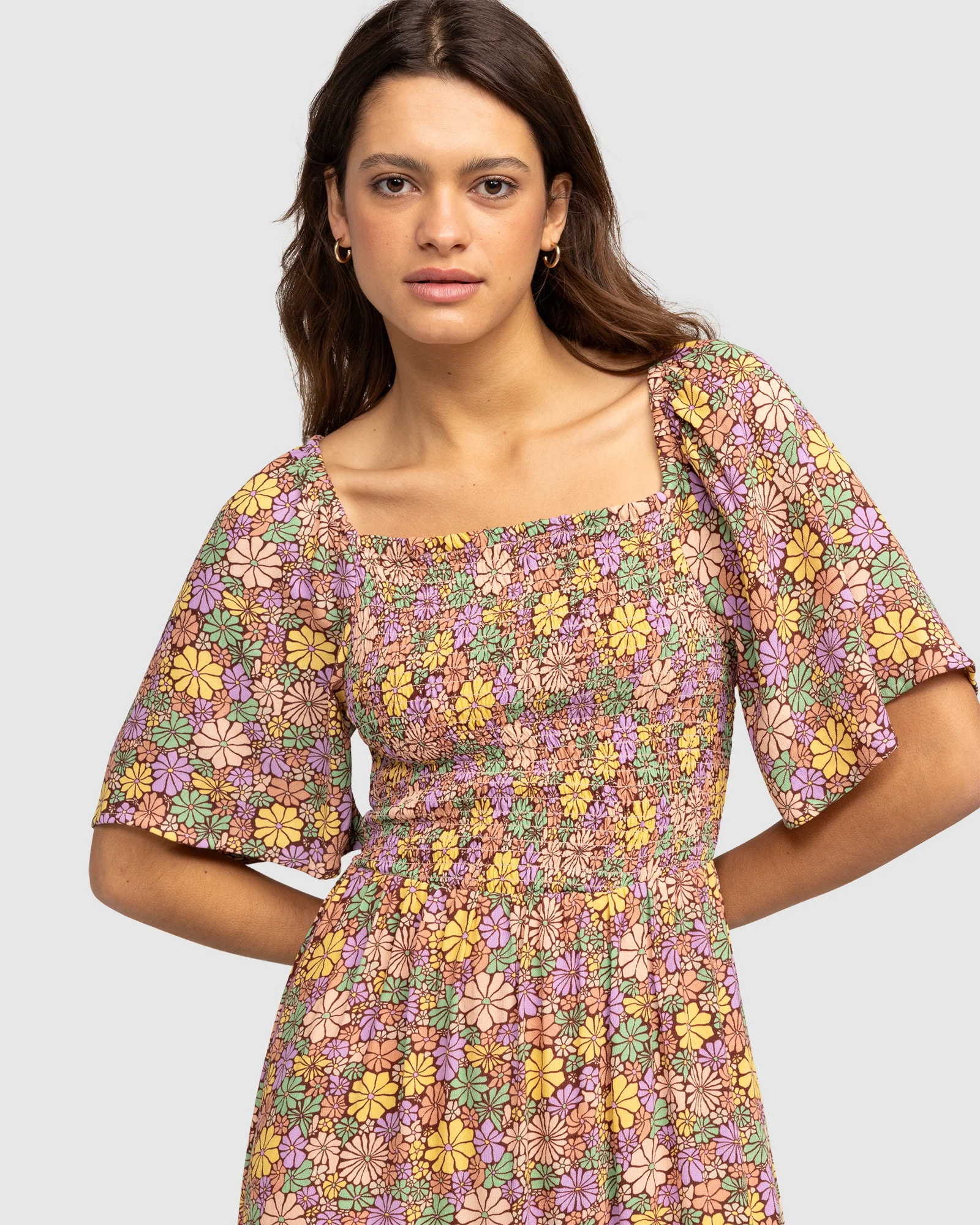 Womens Tropical Sunshine Midi Dress - Image 4