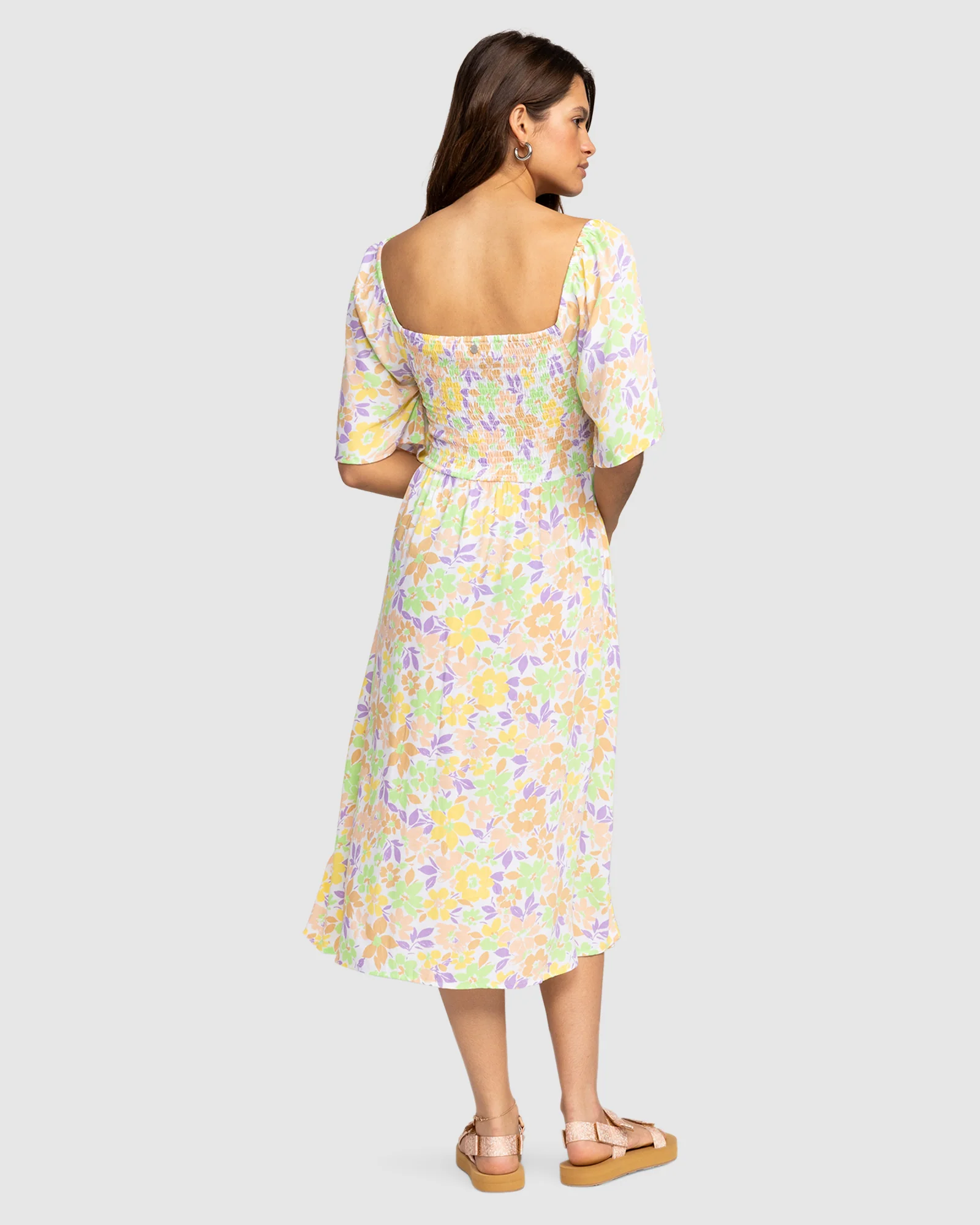 Womens Tropical Sunshine Midi Dress - Image 3