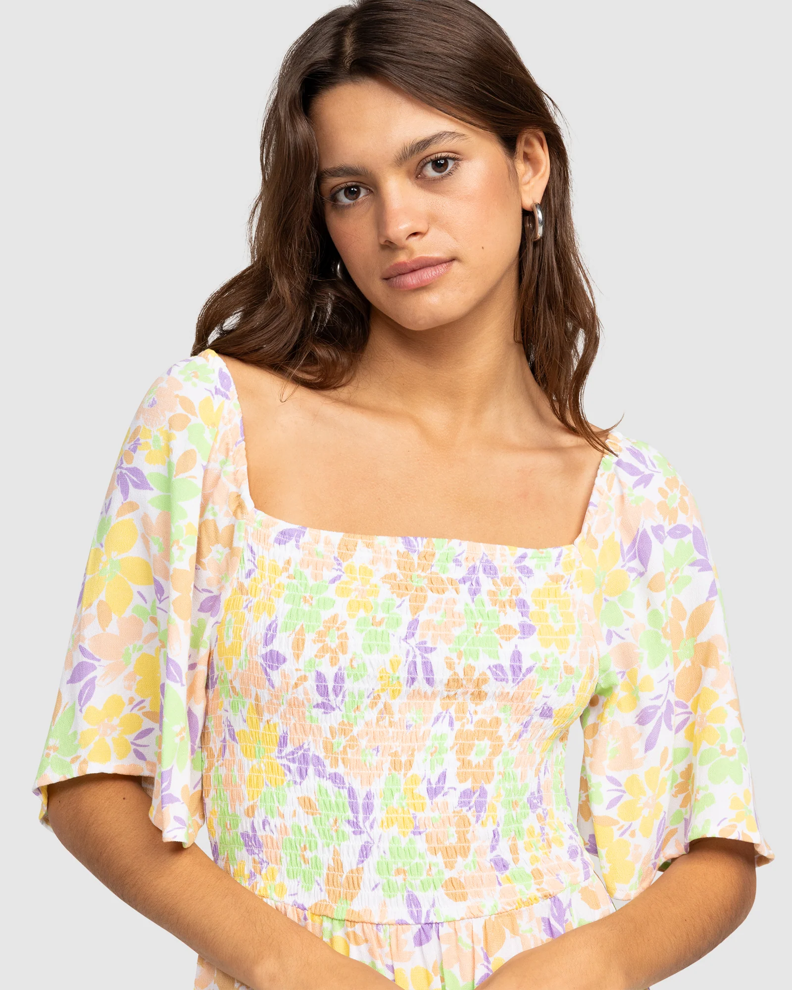 Womens Tropical Sunshine Midi Dress - Image 4