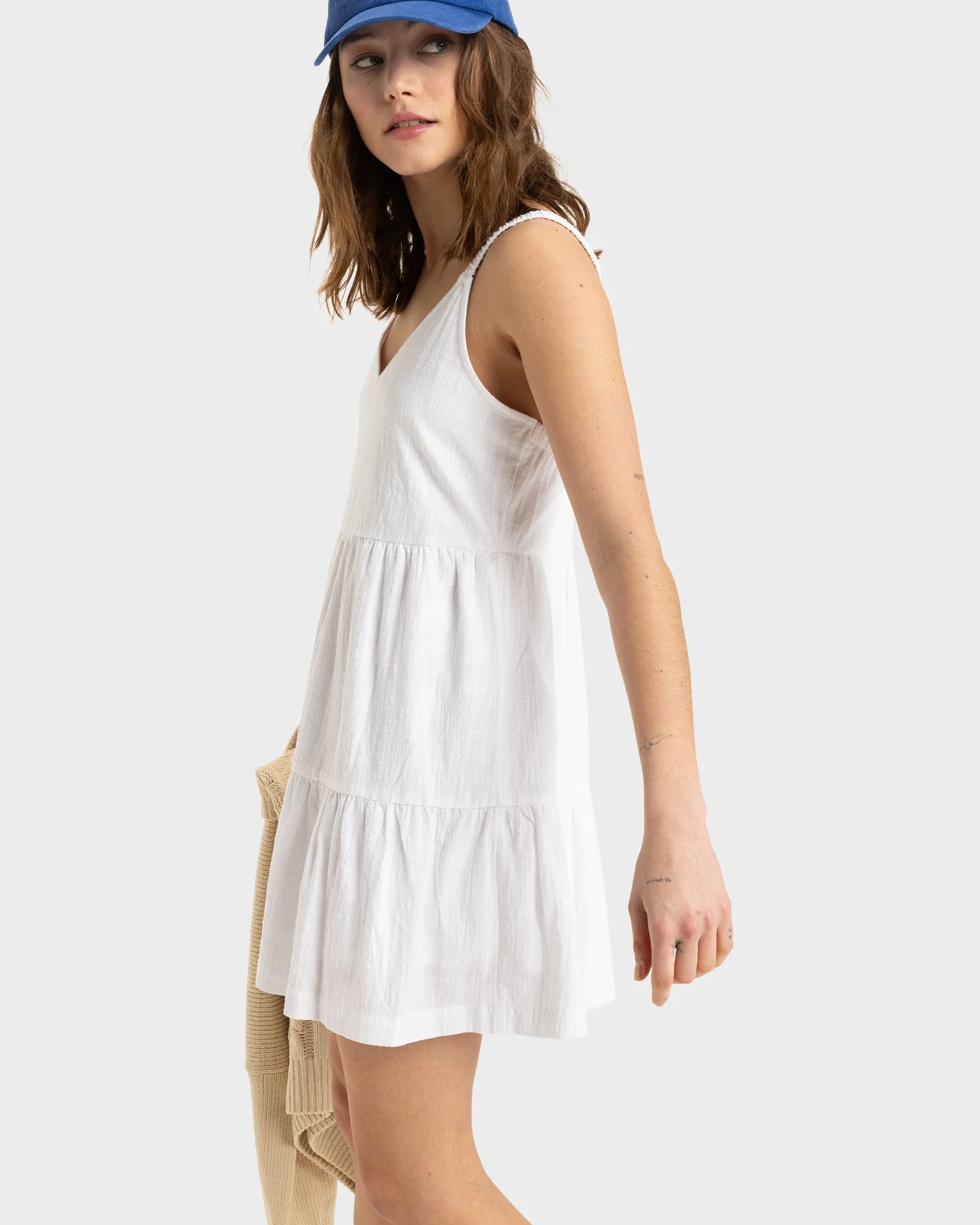 Womens Waiting Line Mini Dress - Image 2