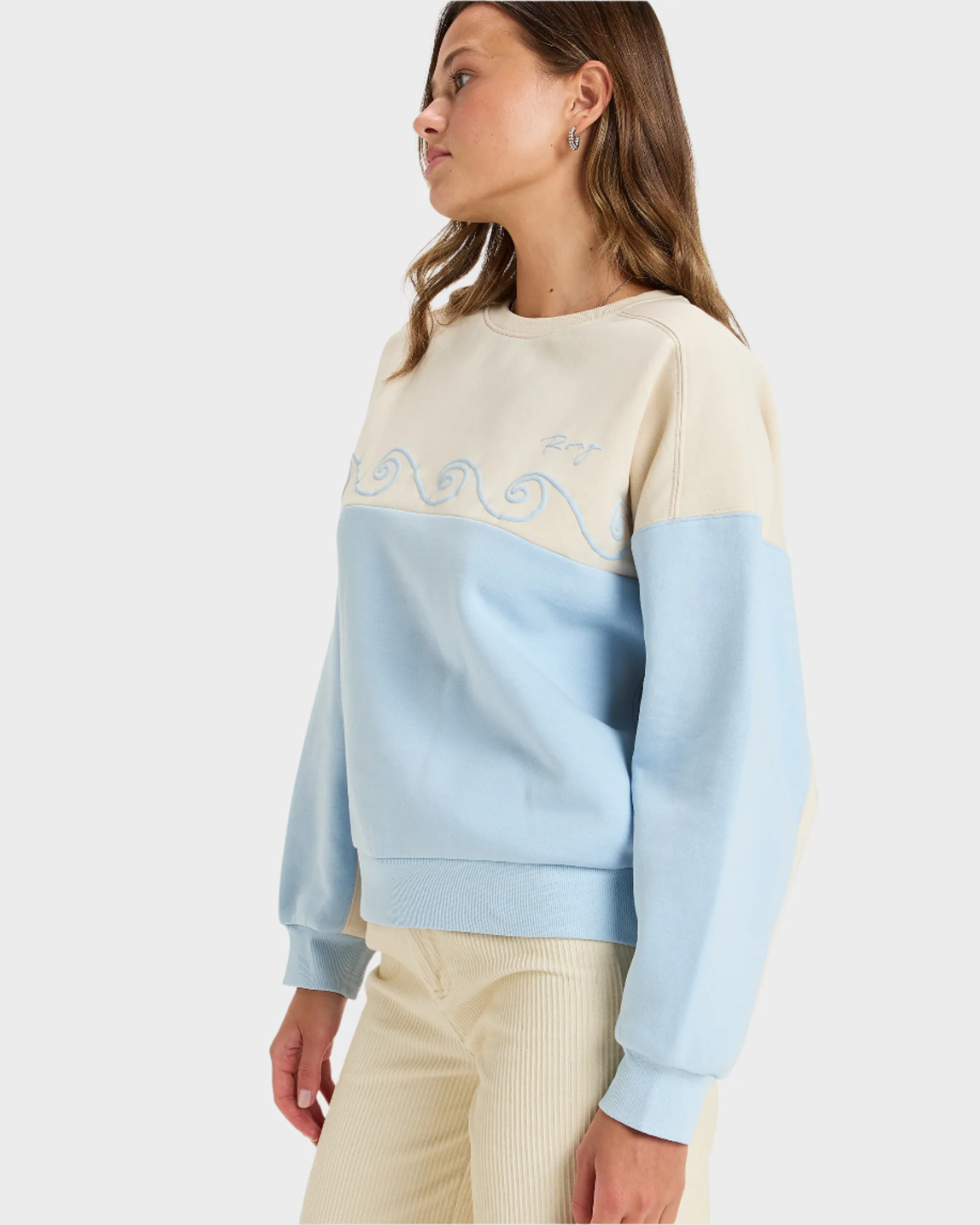 Womens Waves Of Nature Crew Neck - Image 3
