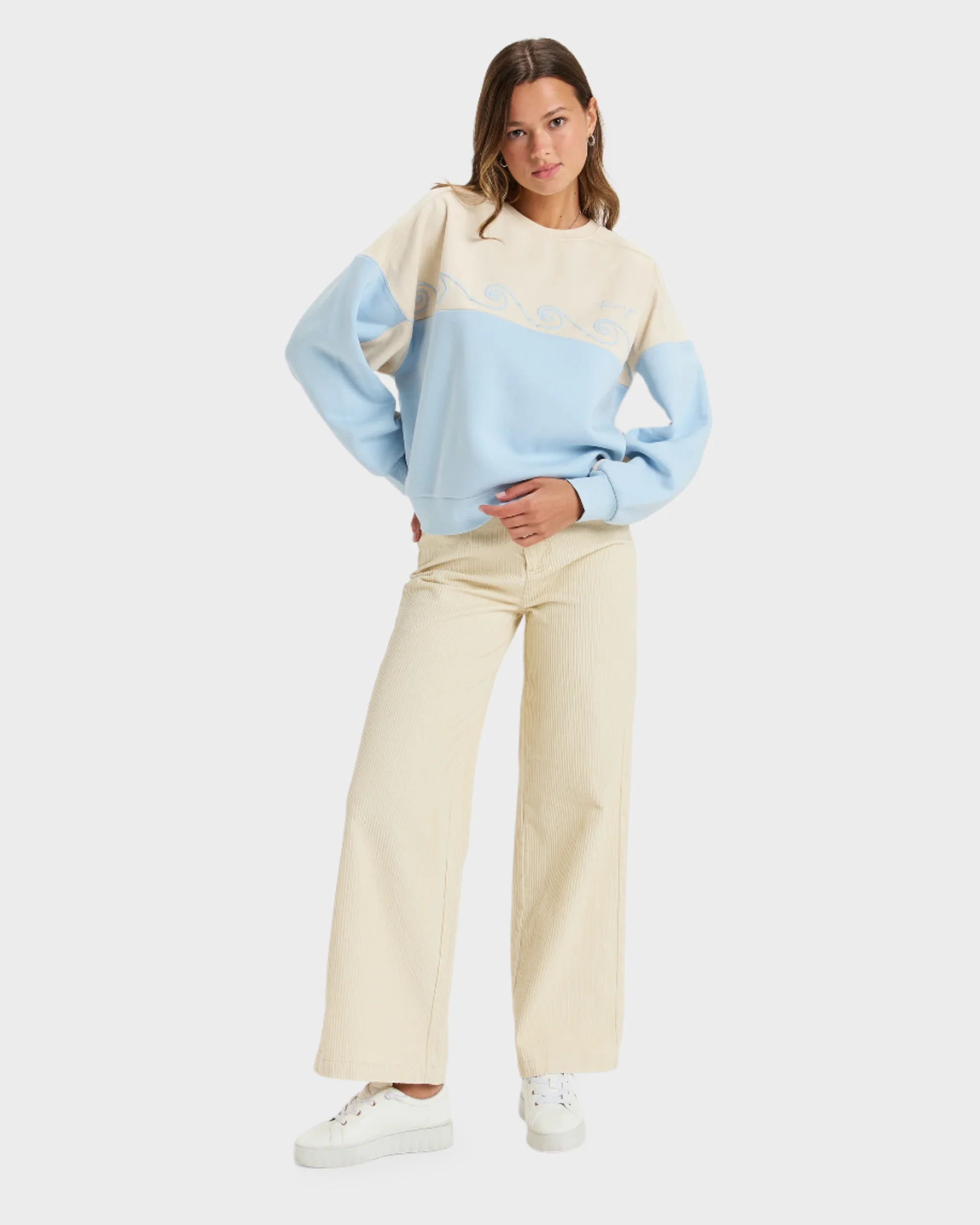 Womens Waves Of Nature Crew Neck - Image 4