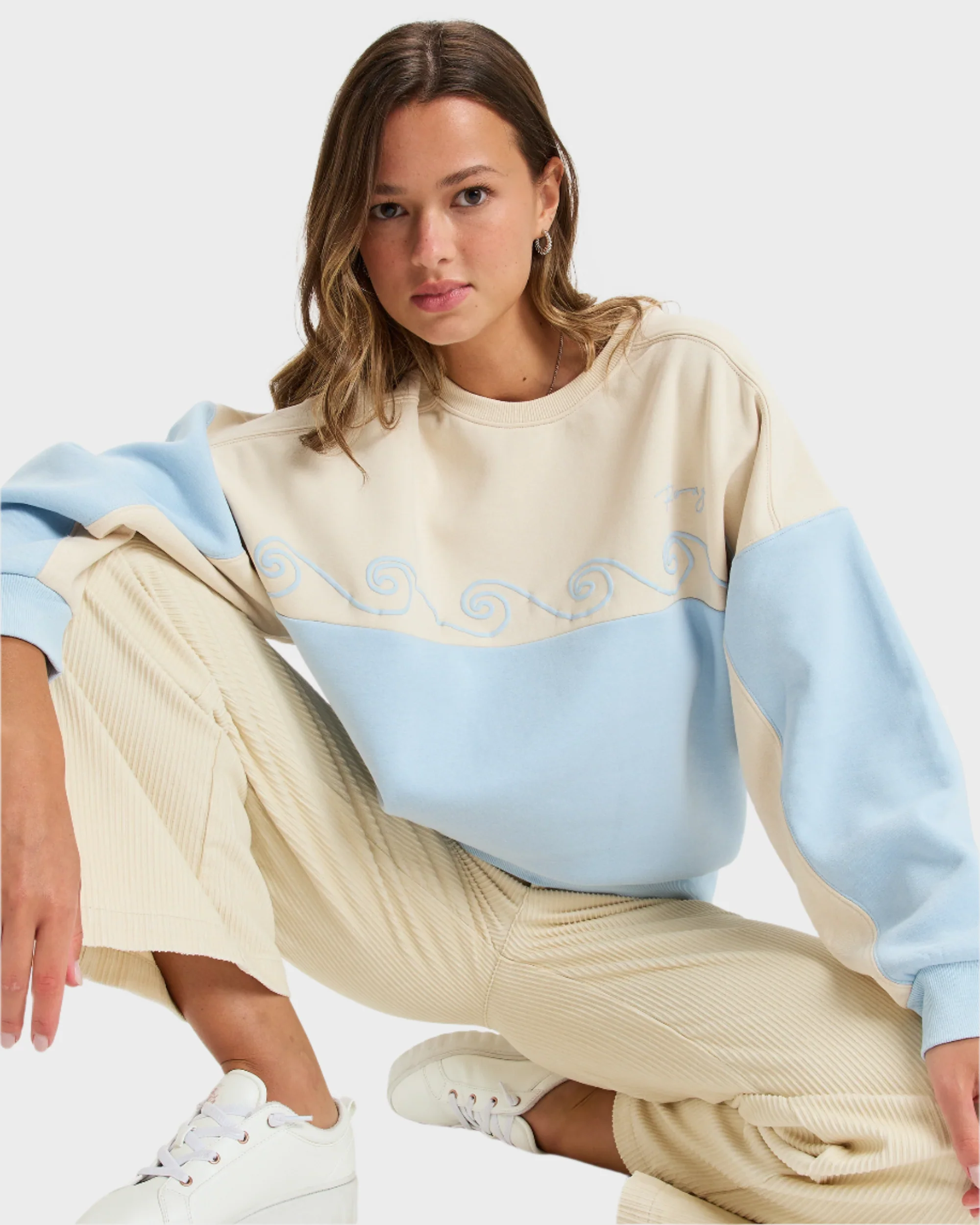 Womens Waves Of Nature Crew Neck - Image 5