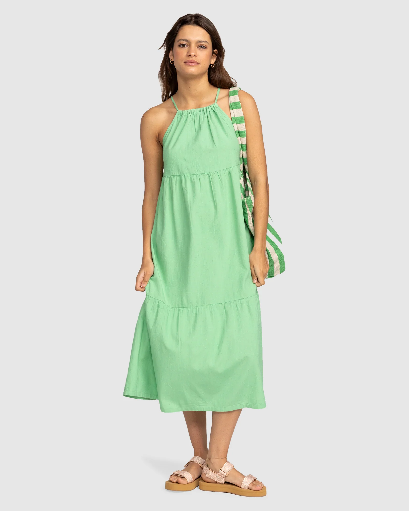 Womens Wavy Days Midi Dress - Image 5