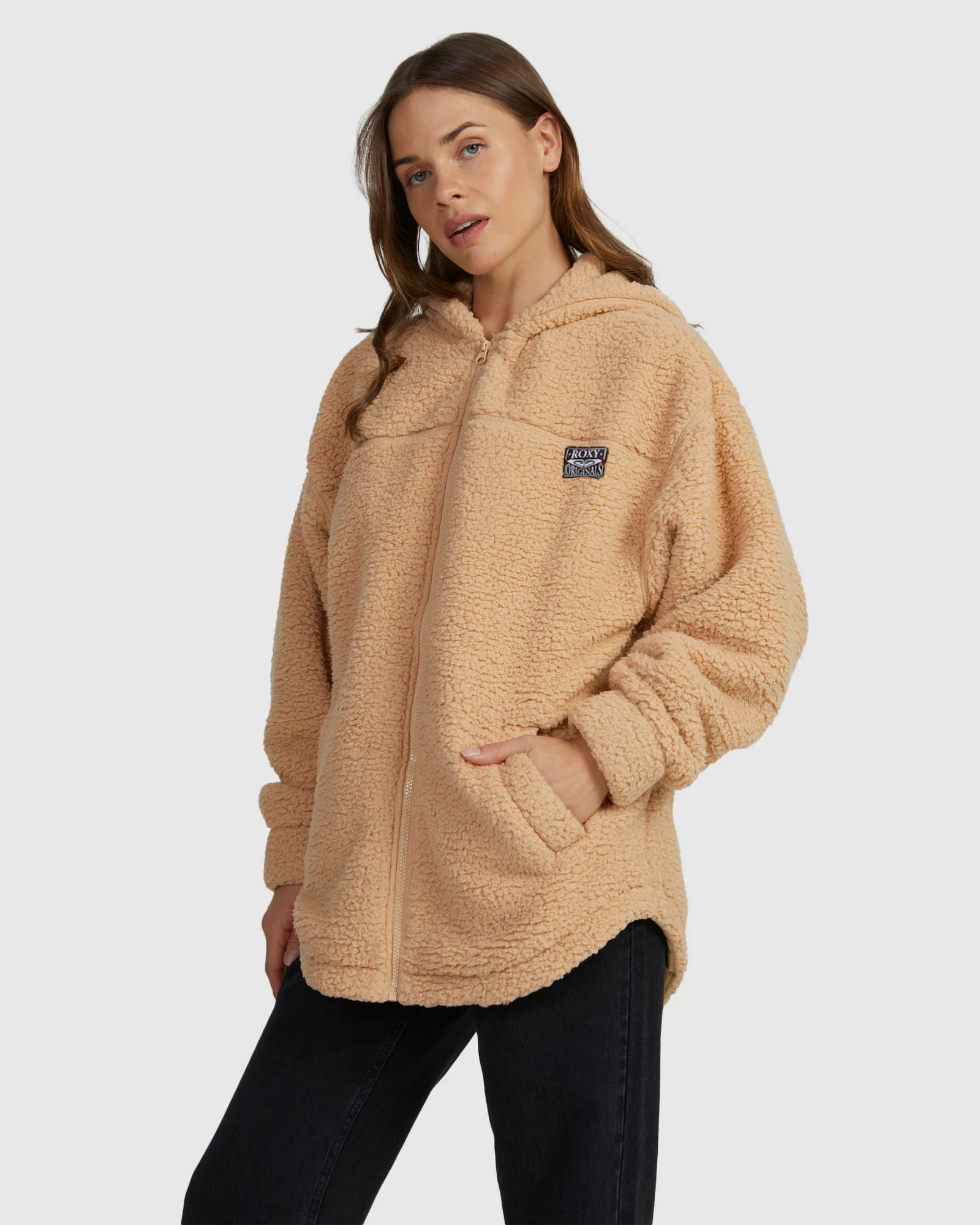 Womens Weekend Plans Full-Zip Hooded Fleece - Image 2