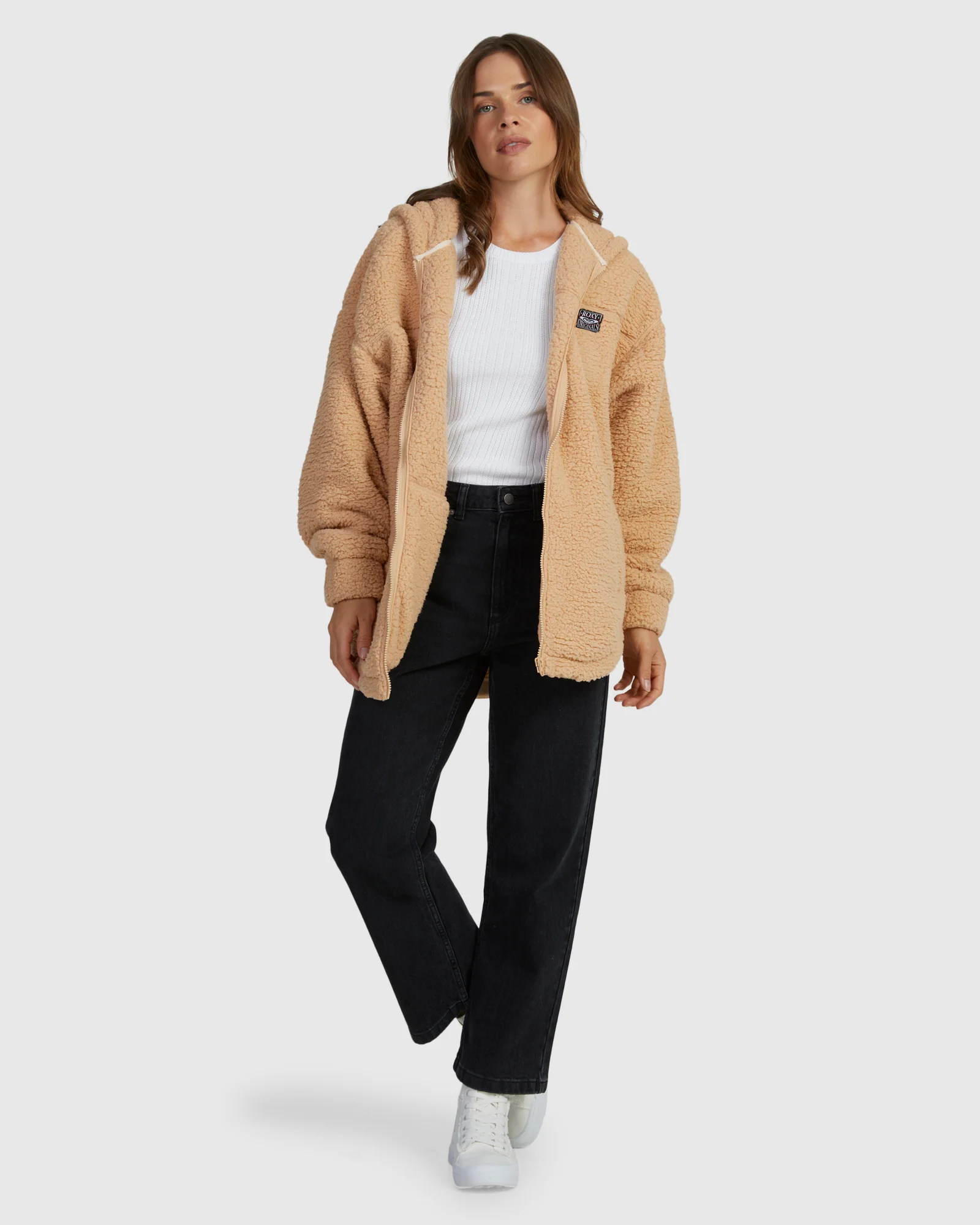 Womens Weekend Plans Full-Zip Hooded Fleece - Image 5