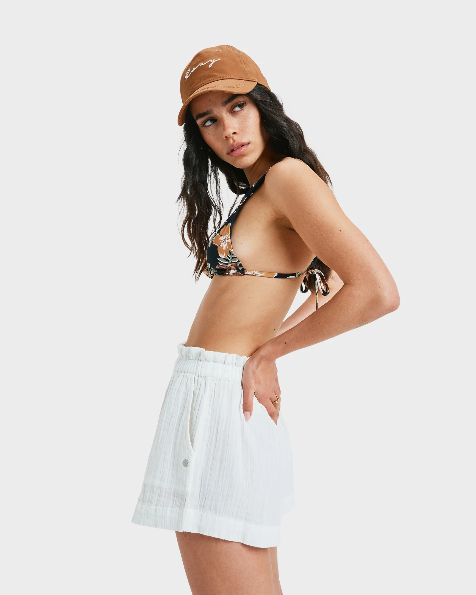 Womens What A Vibe Elastic Waist Shorts - Image 3