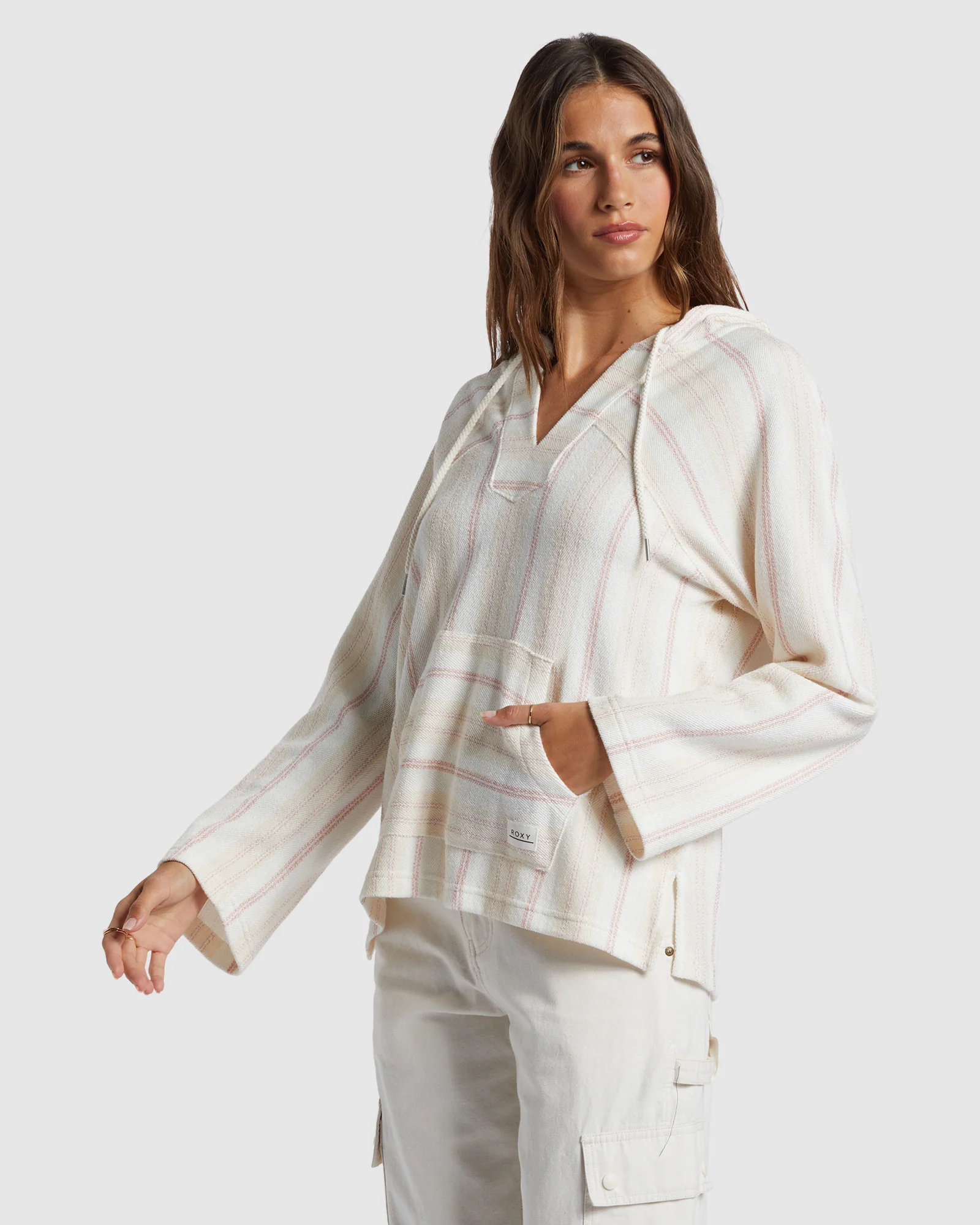 Womens Wild And Free Poncho Style Hoodie - Image 2