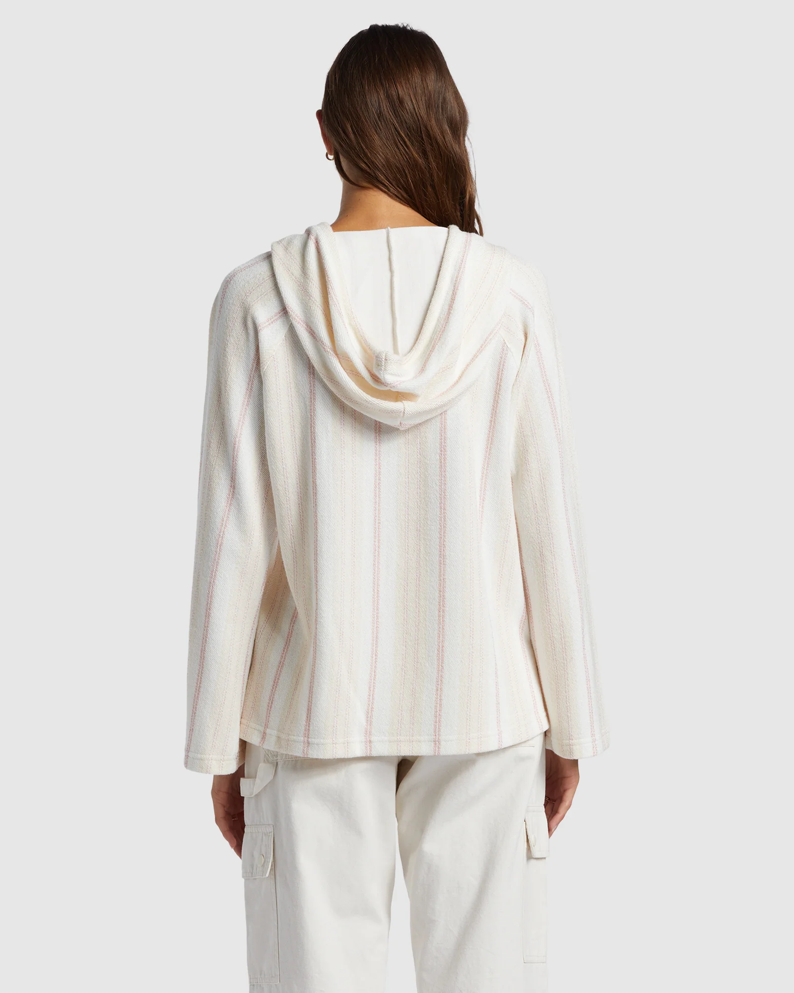 Womens Wild And Free Poncho Style Hoodie - Image 3