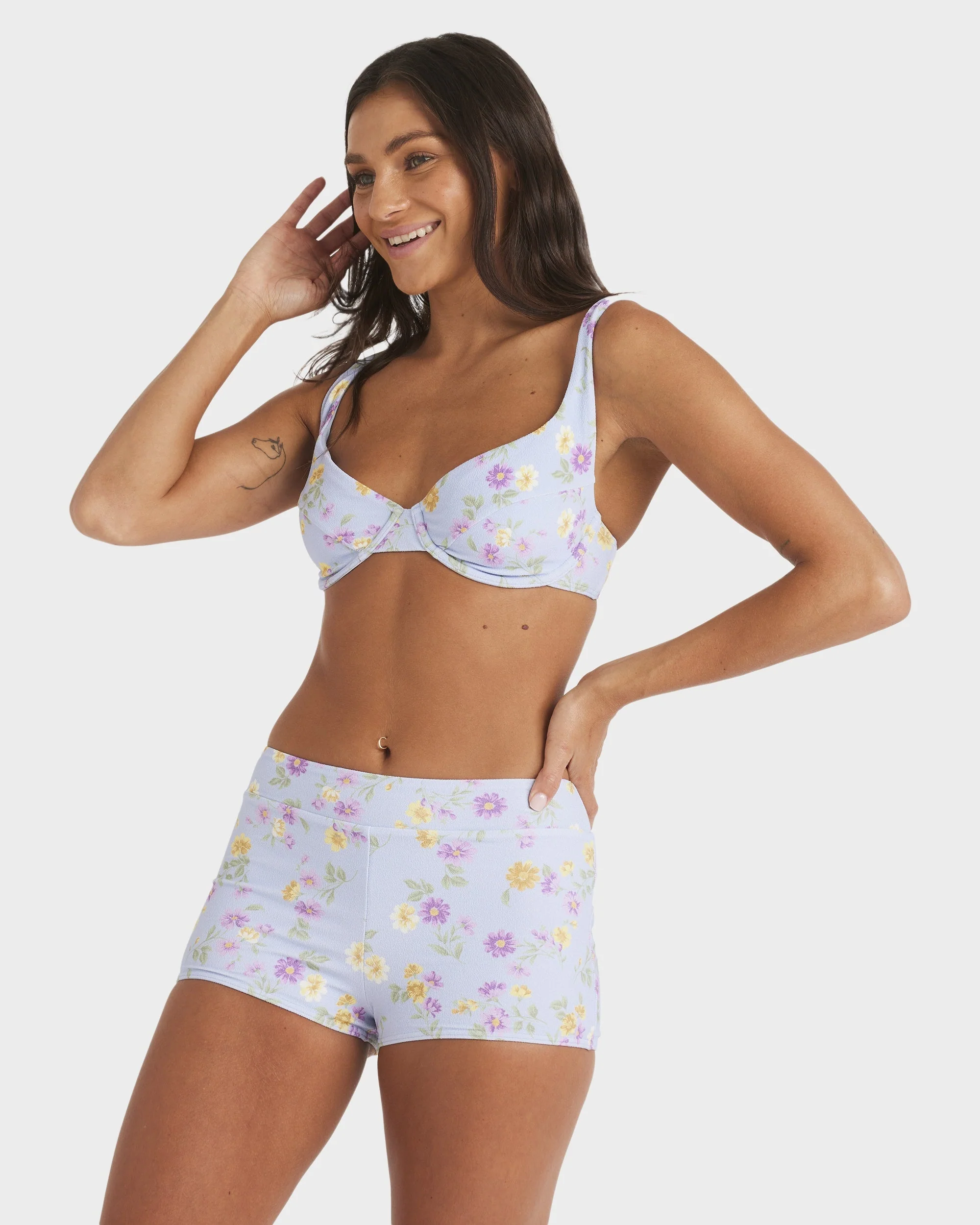 Womens Wildflower High Waist Bikini Bottom - Image 3