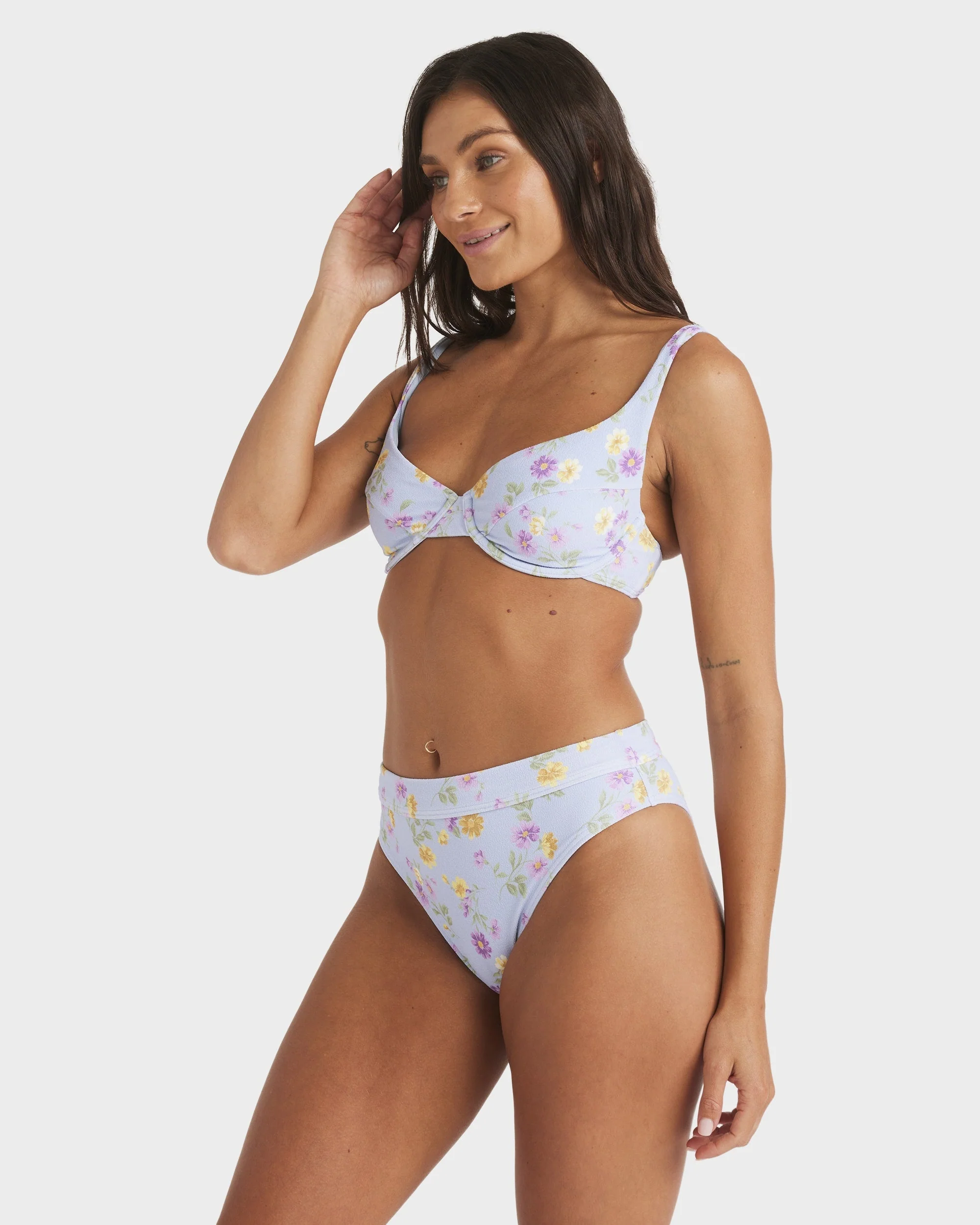 Womens Wildflower Mid Bikini Bottom - Image 2