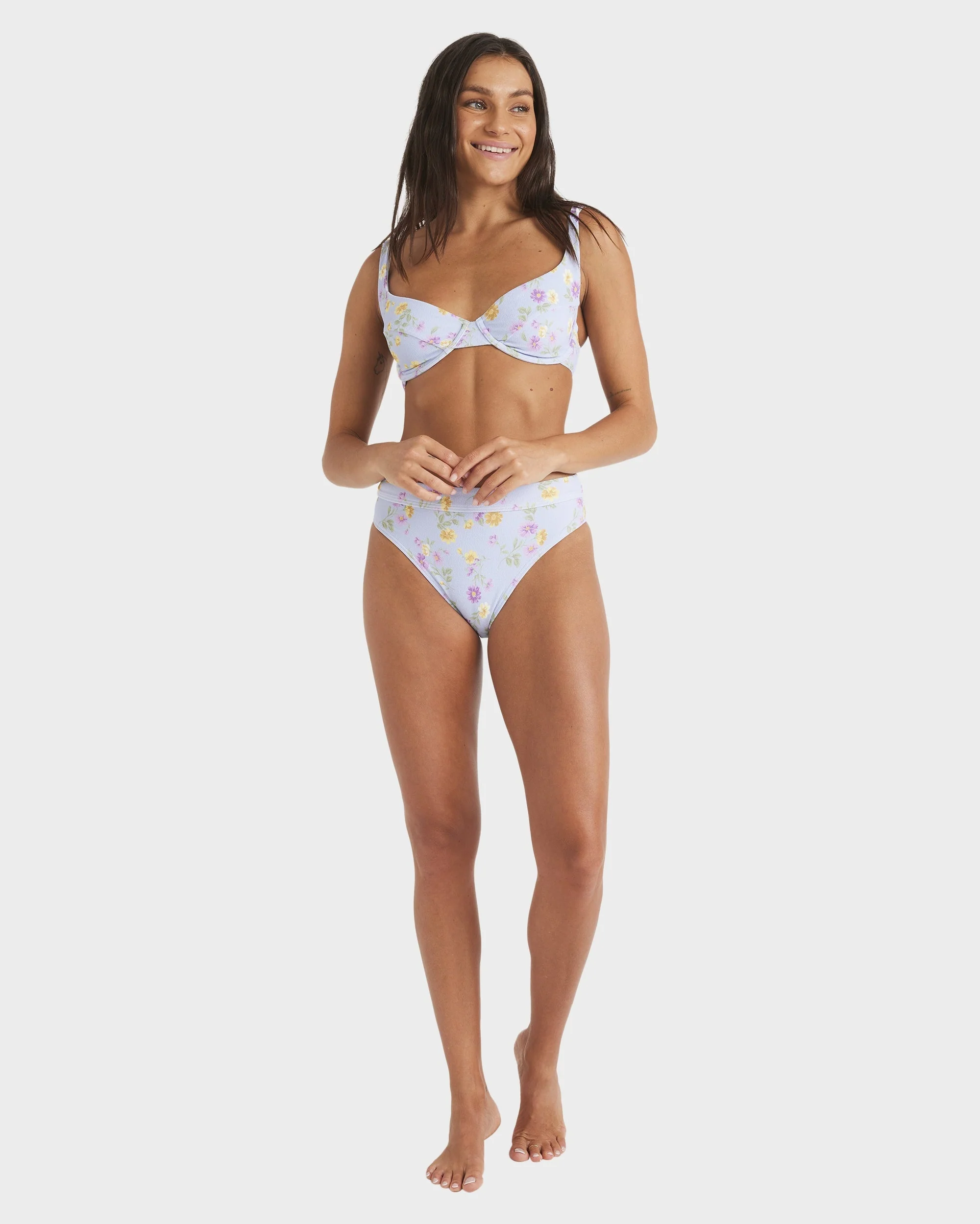 Womens Wildflower Mid Bikini Bottom - Image 5