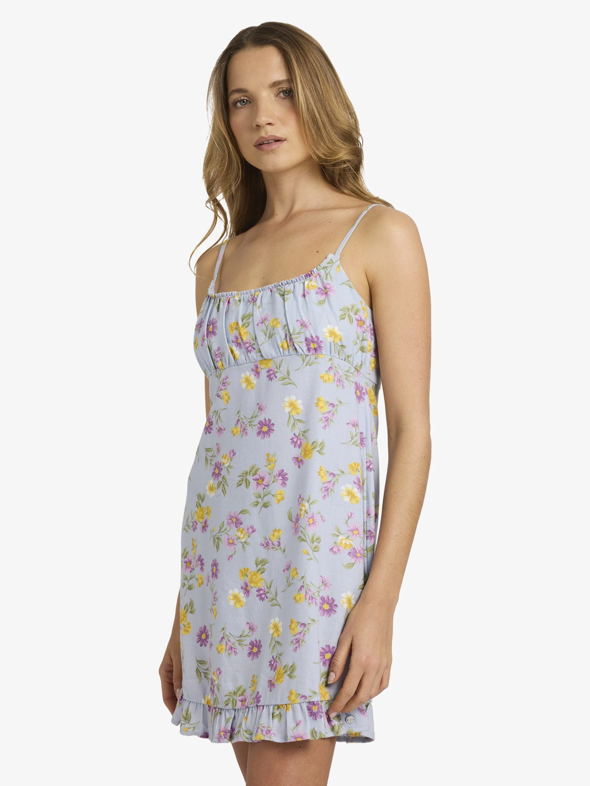 Womens Wild Flower Mini Dress - Image 3