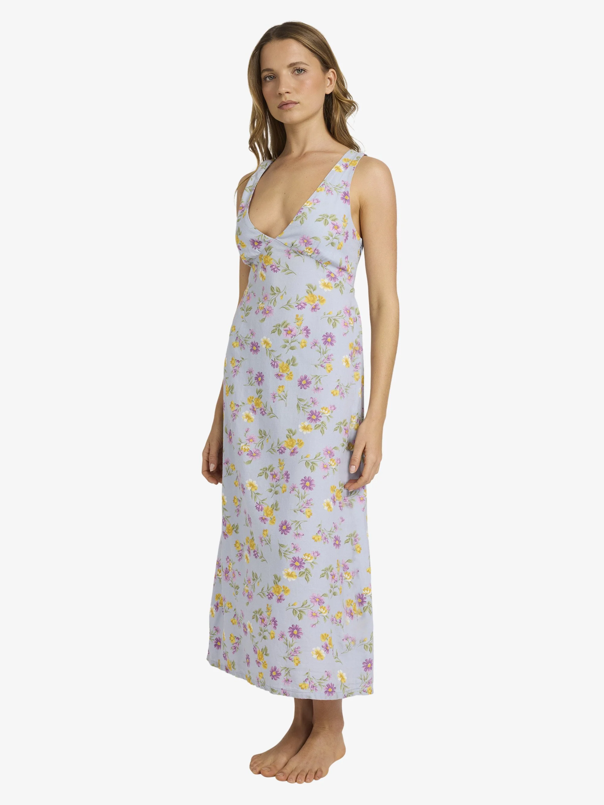 Womens Wild Flower Midi Dress - Image 5