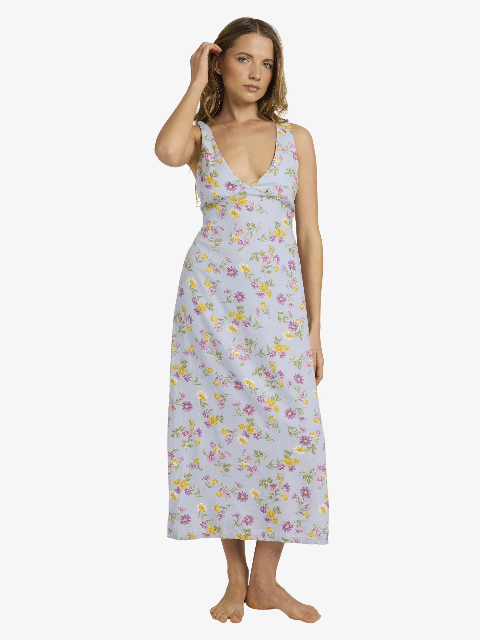 Womens Wild Flower Midi Dress - Image 6