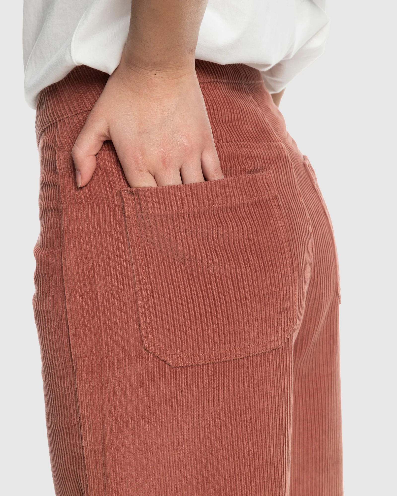 Womens Winter Around Wide Leg Corduroy Trousers - Image 4