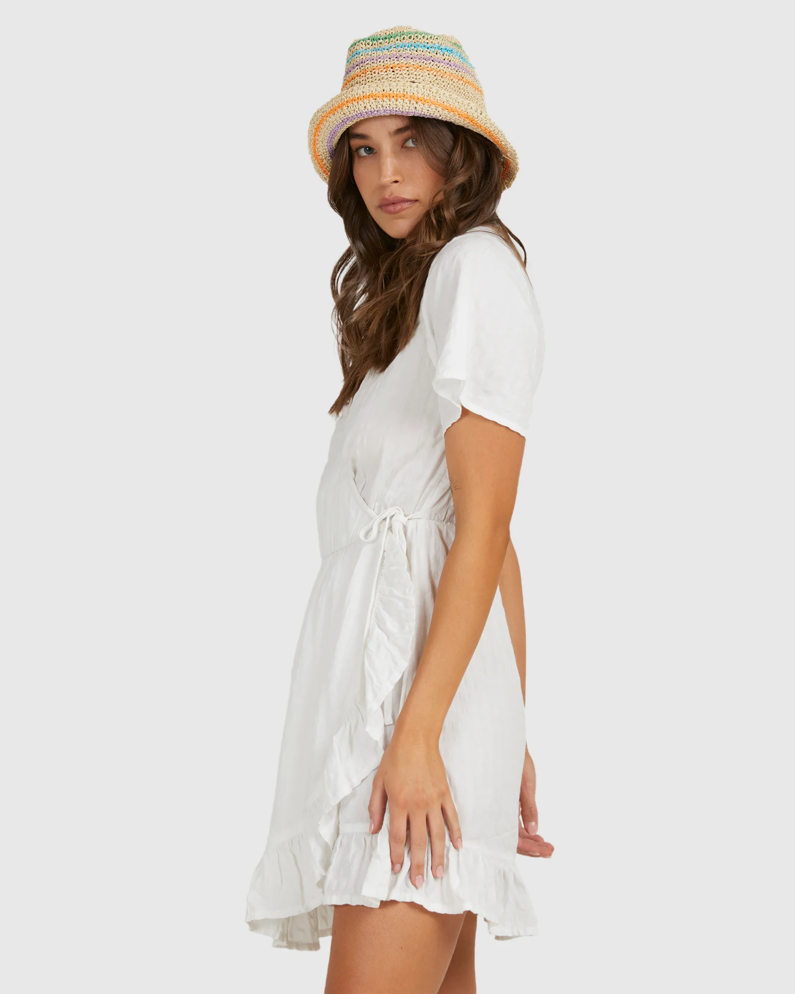 Womens Zenith Wrap Texture Dress - Image 2
