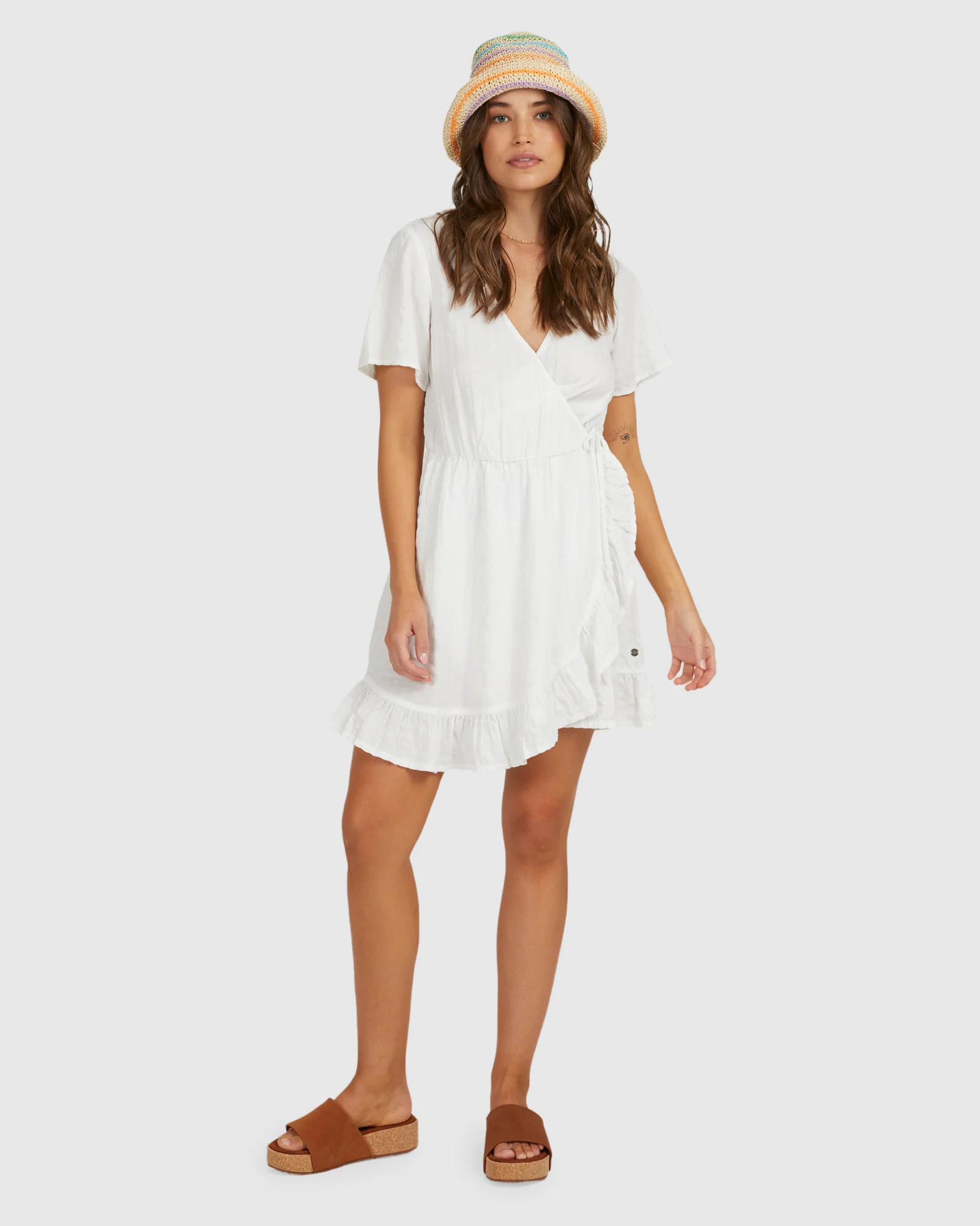 Womens Zenith Wrap Texture Dress - Image 5